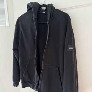 Black Alo full zip up. Size medium